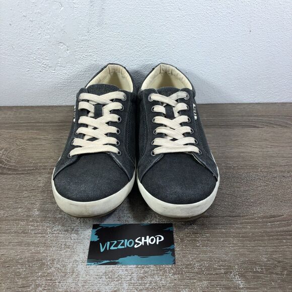 Taos Star Low Top Lace Up Grey Wash Flats Sneakers Women's 9.5 W STA12844 - Picture 2 of 8